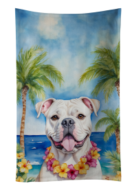 American Bulldog Luau Kitchen Towel