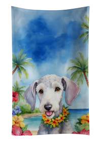 Bedlington Terrier Luau Kitchen Towel