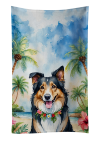 Collie Luau Kitchen Towel