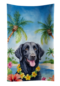 Curly-Coated Retriever Luau Kitchen Towel