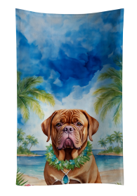 Dogue de Bordeaux Luau Kitchen Towel