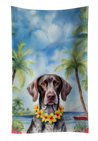 German Shorthaired Pointer Luau Kitchen Towel