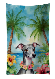 Italian Greyhound Luau Kitchen Towel