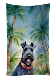 Kerry Blue Terrier Luau Kitchen Towel