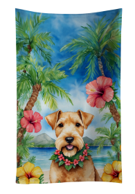 Lakeland Terrier Luau Kitchen Towel