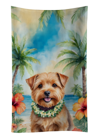 Norfolk Terrier Luau Kitchen Towel