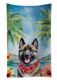 Norwegian Elkhound Luau Kitchen Towel