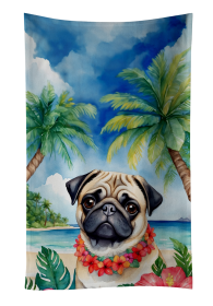 Pug Luau Kitchen Towel