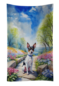 Rat Terrier Spring Path Kitchen Towel