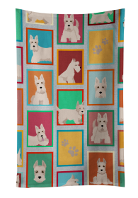 Lots of Wheaten Scottish Terrier Kitchen Towel