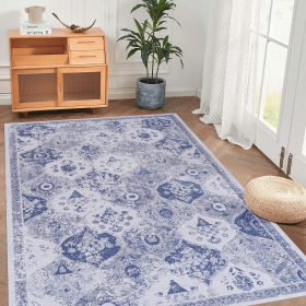 Area Rugs 8x10 for Bedroom, Washable Rug, Low-Pile, Non-Slip, Non-Shedding, Foldable, Kid&Pet Friendly - Area Rugs for living room, bedroom, kitchen