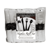 Napkin Roll with Fork, Knife, Spoon - Black (25ct)