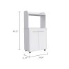 Charlotte 1-Shelf 2-Door Kitchen Pantry White