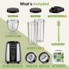 KOIOS Smoothie Blender, Max 1000w Personal Blender for Shakes and Smoothies, 12Pcs Coffee Grinder and Countertop Blenders Combo for Kitchen