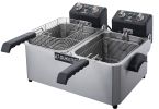 Dukers Commercial Double Basket 14L Electric Deep Fryer Countertop Deep Fryer