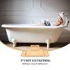 Bathtub Serving Tray Bamboo Bath Bridge Useful Storage Rack Shelf Telescopic Tablet Holder For Bathroom Home Bathtub Rack