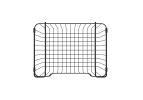 Oceanstar Stackable Metal Wire Storage Basket Set for Pantry, Countertop, Kitchen or Bathroom ‚Äì Black, Set of 2