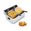 3400W Dual Tank Electric Countertop Deep Fryer