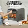 VEVOR 12-IN-1 Air Fryer Toaster Oven, 25L Convection Oven, 1700W Stainless Steel Toaster Ovens Countertop Combo with Grill, Pizza Pan, Gloves