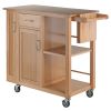 Douglas Utility Kitchen Cart; Natural