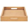 Serving Tray 23.6"x13.8" Solid Wood Teak