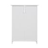 Trash Can Cabinet with Adjustable Tilted Angles;  Kitchen Garbage Bin Holder for Kitchen;  Living Room and Balcony;  White