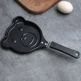 1pc Breakfast Mini Omelette Pan Creative Cute Cartoon Diy Omelette Pan Non-Stick Pan Kitchen Fried Egg Pan (Model: Bear Pattern)