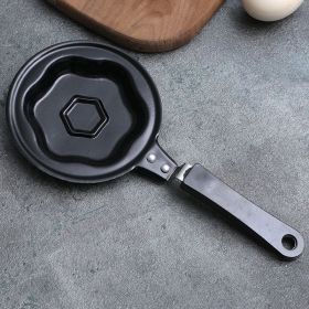 1pc Breakfast Mini Omelette Pan Creative Cute Cartoon Diy Omelette Pan Non-Stick Pan Kitchen Fried Egg Pan (Model: Plum Flower Pattern)