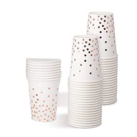 50 pcs Disposable Party Supplies Paper Cups (Color: As pic show, Type: Style C)