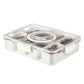 Divided Serving Tray with Lid and Handle,Snackle Box Charcuterie Container (size: 8-pattern)